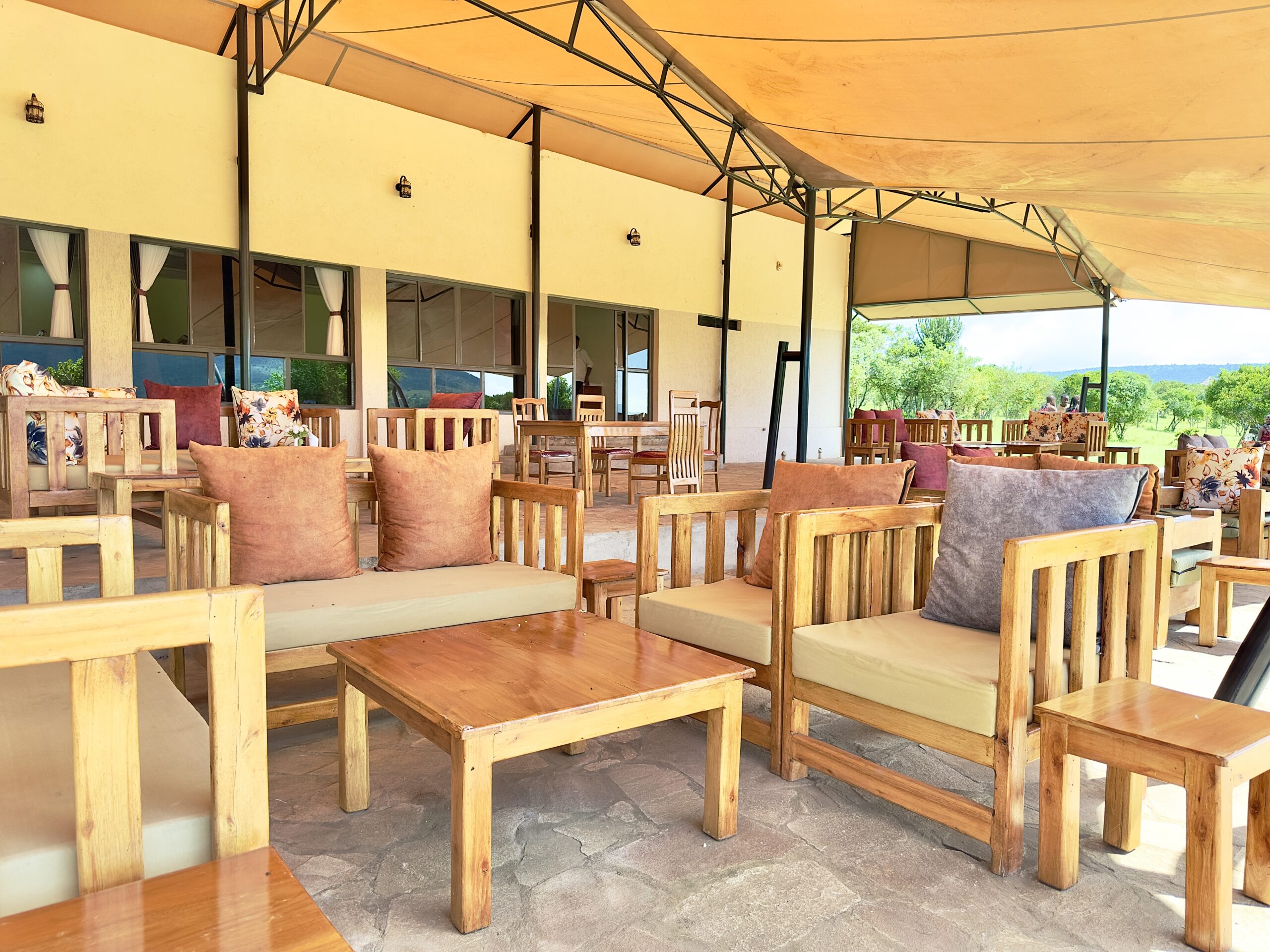 Cozy bar and lounge area at Olorien Mara Camp in Masai Mara, Kenya